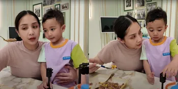 Dibuatkan Makanan Paling Enak Sedunia, Rayyanza Justru Kritik Hasil Masakan Nagita Slavina