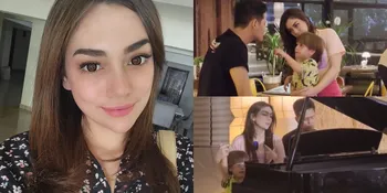 Dikabarkan Dekat, Ini 7 Potret Akrab Stevan Pasaribu dan Anak Celine Evangelista - Kompak Main Piano Bareng