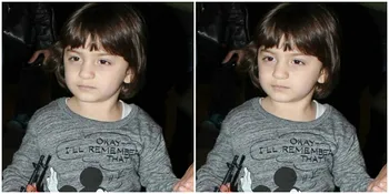 Dikerubungi Gadis Cantik, AbRam Khan Tiru Gaya Cool Aryan Khan
