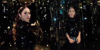 Dinda Kirana Tampil Glamor dengan Gaun Blink-Blink, Auranya Mewah