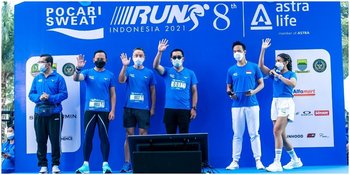 Dipandu Daniel Mananta dan Melanie Putria, Begini Keseruan Pocari Swet Run Indonesia 2021
