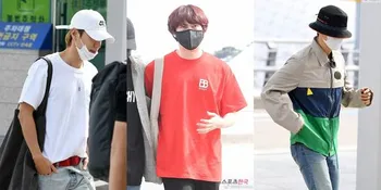 Fashion Super Junior Menuju Indonesia, Pakai Sandal dan Tutupi Kegantengan