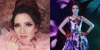 FOTO Bagai Putri Bunga, Cantiknya Nia Ramadhani Berpose Pakai Gaun Ini