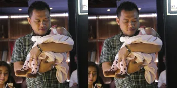 [Foto] Bak Sosialita Cilik, Arsy Berendam di Bathtub Bareng Anang