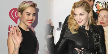 [Foto] Berduet, Miley Cyrus dan Madonna Berdandan a la 'Cowgirl'