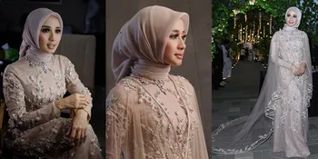 FOTO Cantik! Detail Jumpsuit Berjubah Laudya Cynthia Bella di Resepsi Kedua