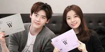 FOTO: Fashion Couple Lee Jong Suk - Han Hyo Joo di Presscon 'W'