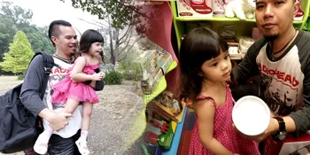 [Foto] Good Daddy! Ini Cara Ahmad Dhani Bikin Safeea Ketawa