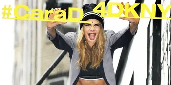 [FOTO] Jadi Model Kosmetik, Cara Delevingne Nekat Lepas Baju