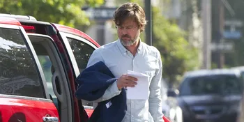 [FOTO] Jatuh Dari Tangga, Wajah Brad Pitt Penuh Luka