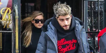 [FOTO] Keluar Bareng Zayn Malik Dari Hotel, Gigi Hadid Pamer Bra