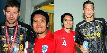 [Foto] Liverpool Datang, Desta Foto Bareng Gerrard - Agger