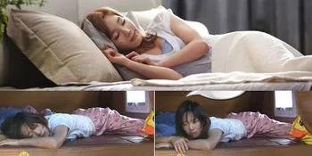 Foto Lucu Artis Korea Yang Tertidur di Sela Pekerjaan