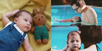 FOTO: Momen Menggemaskan, Andien & Suami Ajak Baby Kawa Berenang