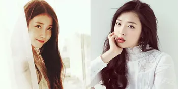 FOTO: Netizen Tuduh IU Sengaja Tiru Style Fashion Choi Sulli