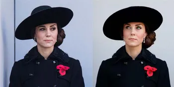 FOTO: Pakai Busana Serba Hitam, Kate Middleton Mirip Putri Diana