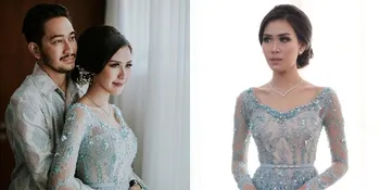 FOTO Pakai Kebaya Biru, Ini Detail Penampilan Syahnaz Sadiqah Saat Lamaran