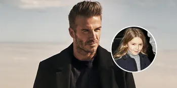 [FOTO] Pamerkan Tanda Cinta, David Beckham Cium Si Kecil Harper