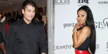 FOTO: Peluk Blac Chyna, Rob Kardashian Tersenyum Bahagia