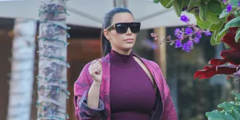 [FOTO] Perut Mendadak Terlihat Lebih Besar, Kim K Hamil Palsu?