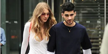 FOTO: Romantis, Zayn Malik Kecup Mesra Kening Gigi Hadid