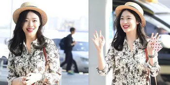 [FOTO] Sambutan Heboh Fans Saat Sulli Sampai di Bali