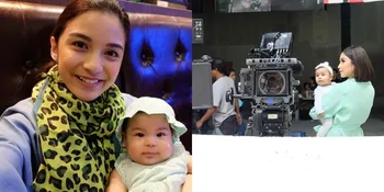 FOTO: So Cute! Syuting Iklan, Chelsea Olivia Ajak Baby Nastusha