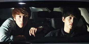 FOTO: Song Joong Ki & Lee Kwang Soo Saat Syuting Web Drama