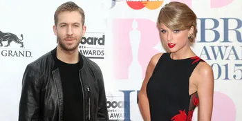 [FOTO] Super Mesra! Calvin Harris Gendong Manja Taylor Swift