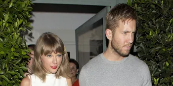 [FOTO] Sweet! Taylor Swift Kenakan Kalung Pemberian Calvin Harris