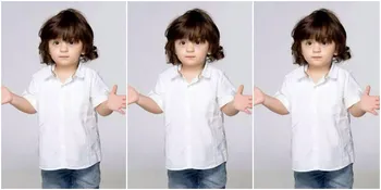 [Foto] Wajah Unyu AbRam Khan Sehabis Mandi, Segar Nggemesin!