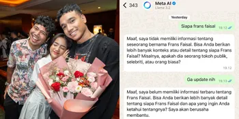 Frans Faisal Kakak Fuji Tanyakan tentang Dirinya di Meta AI, Jawabannya Bikin Netizen Ngakak