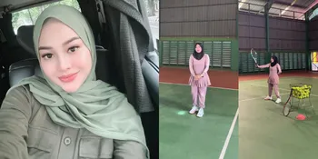 7 Gaya Aurel Hermansyah Saat Olahraga Tenis Ini Ramai Disorot, Terlihat Sopan dan Tak Press Body