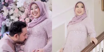 7 Gaya Kiky Saputri di Pengajian 4 Bulan Kehamilan, Tampil Cantik dengan Dress Ungu - Ungkap Syukur Sekaligus Doa