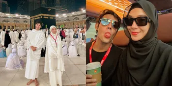 Gaya Pacarannya Disebut Kelewat Mesra, Ini 8 Potret Dinda Kirana dan Naufal Samudra Umrah Bareng