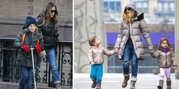 Gaya Stylish Ibu-Ibu Selebriti Saat Antar Anak ke Sekolah