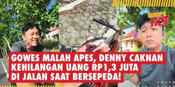 Gowes Malah Apes, Denny Caknan Kehilangan Uang Rp1,3 juta di Jalan