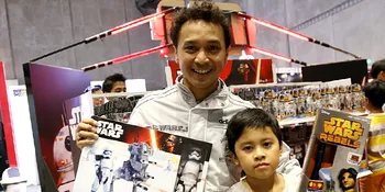 Hadir di Jakarta Comic Con, Giring Nidji Bikin Putranya Mewek!