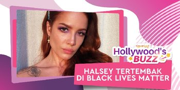 Halsey Tertembak Peluru Karet di Tengah Aksi Damai