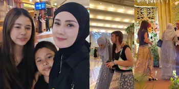Ikut Mulan Jameela Kondangan, Ini Gaya Safeea Ahmad yang Cantik dengan Kain Batik - Tingginya Bikin Salah Fokus