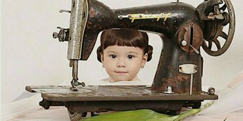 Photoshoot untuk Imlek, Gempi dan Gisel Kompak Tampil Vintage