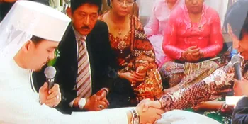 Iyan Bacakan Ijab Kabul, Nunung Menangis