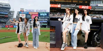 Jadi Sorotan Lagi, aespa Sukses Lakukan First Pitch di Pertandingan Baseball di MLB Yankee Stadium