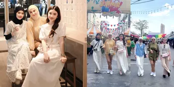 Jadi Trip Perdana ke Luar Negeri, 6 Potret Kedekatan Irish Bella dan Dua Putri Sambungnya Jalan-Jalan di Thailand
