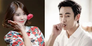 Jadwal Padat, Kim Soo Hyun Sempatkan Tonton Konser IU