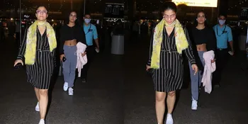 Jalan Aneh dan Gak Pake Masker di Bandara, Kajol dan Anaknya Dikritik Netizen India