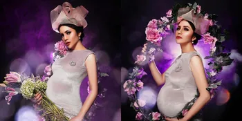 Jalani Maternity Shoot, Momo Geisha Tampil Elegan & Dikelilingi Bunga