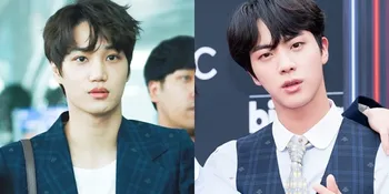 Kai EXO - Jin BTS Pakai Busana Mirip, Siapa Yang Lebih Kece?
