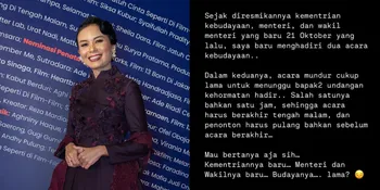 Kamila Andini Speak Up Bocorkan Alasan FFI 2024 Molor, Gara-Gara Nungguin Para Menteri yang Datang Telat