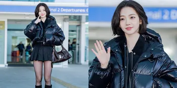 Karina aespa Tampil Fresh dengan Rambut Pendek di Bandara, Siap Hadiri Milan Fashion Week 2025